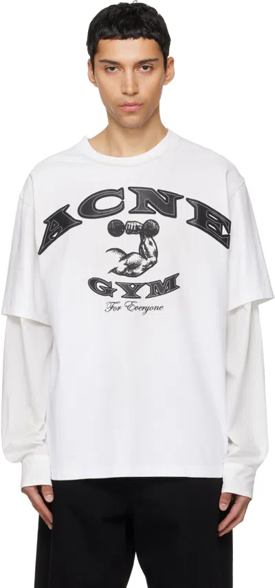 Acne Studios Off-white Layered Sleeve T-shirt