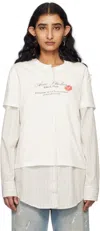 Acne Studios Off-white Layered T-shirt In Aeg Off White