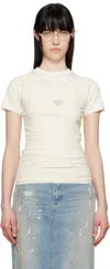 Acne Studios Off-white Layered T-shirt In Aeg Off White