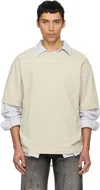 Acne Studios Off-white Logo T-shirt In White
