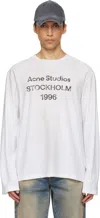 Acne Studios Off-white Logo T-shirt In White