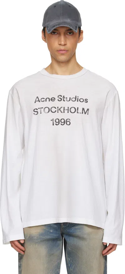 Acne Studios Off-white Logo T-shirt