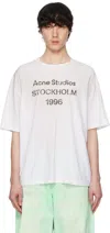 Acne Studios Men's Logo Tshirt Relaxed Fit In Dc6 Dusty White