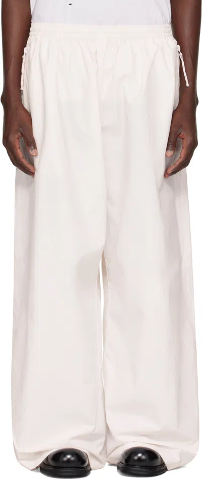 Acne Studios Off-white Relaxed-fit Trousers