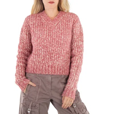 Acne Studios Off White Wool Blender Jumper In Pink