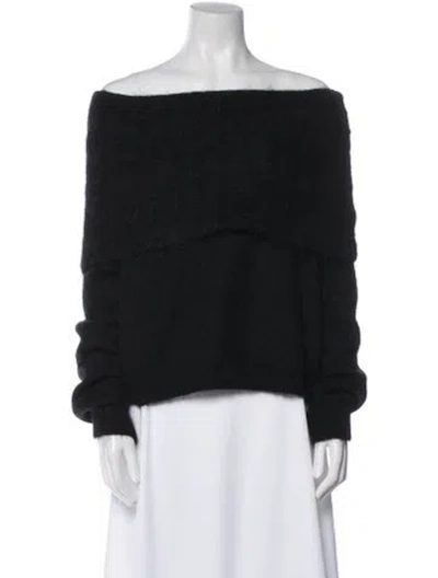 Pre-owned Acne Studios Off-the-shoulder Sweater In Black