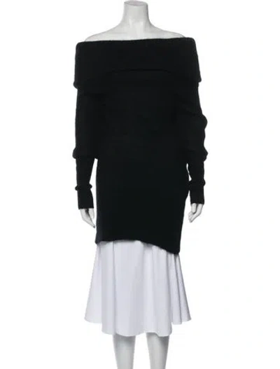 Pre-owned Acne Studios Off-the-shoulder Sweater In Black