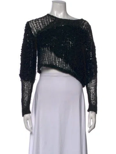 Pre-owned Acne Studios Off-the-shoulder Sweater In Black