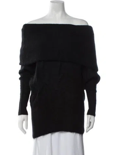 Pre-owned Acne Studios Off-the-shoulder Sweater In Black
