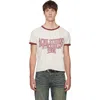 Acne Studios Eram College Logo Ringer Graphic T-shirt In White