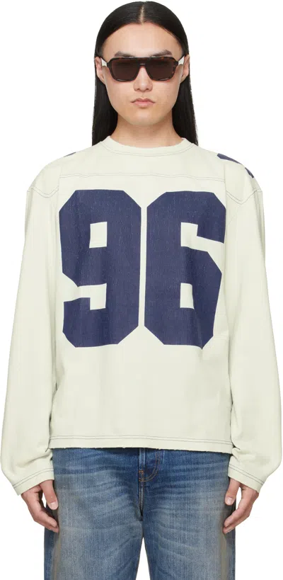 Acne Studios Logo Organic Cotton Jersey T-shirt In White