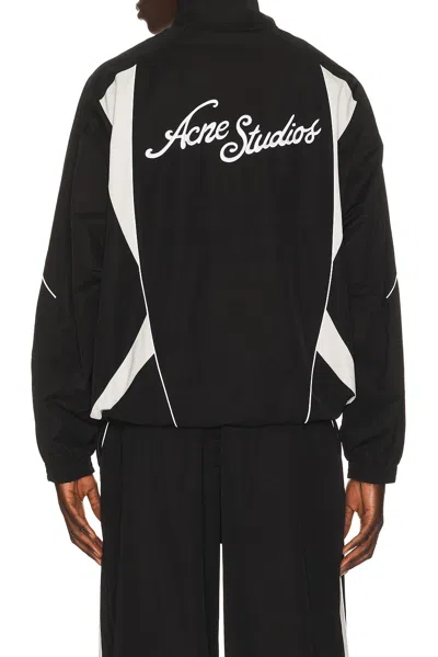 Acne Studios Ofit Peachy Technical Blend Jacket In Black