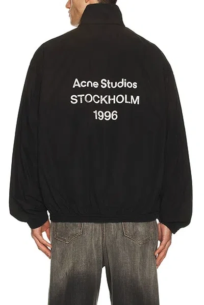 Acne Studios Olando Soft Cotton Poplin Jacket In Black