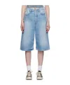 Acne Studios Judda Denim Shorts In Blue