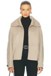 Acne Studios Olemmy Cashmere Jacket In Brown