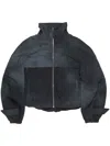 Acne Studios Ombré Bomber Jacket In Black