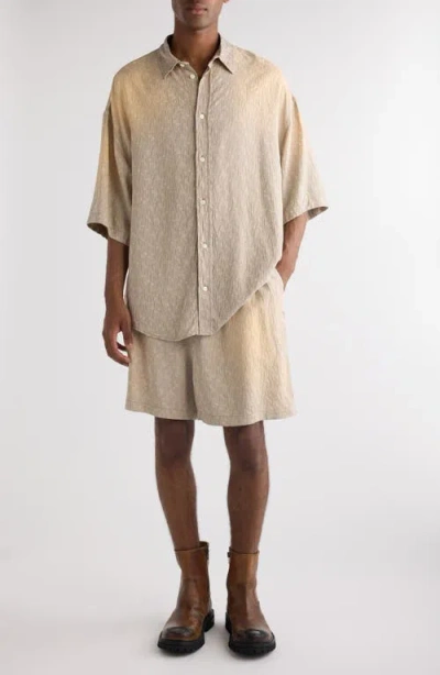 ACNE STUDIOS ACNE STUDIOS OMBRÉ JACQUARD OVERSIZE CAMP SHIRT