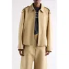 Acne Studios Cotton Satin Jacket In Brown