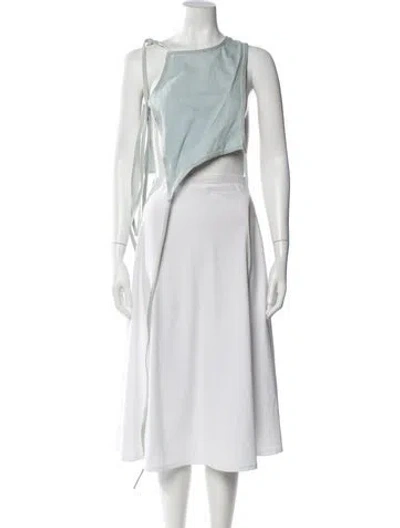 Pre-owned Acne Studios One-shoulder Sleeveless Top In White