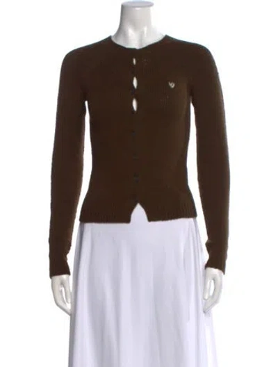 Pre-owned Acne Studios Open Front Sweater In Brown