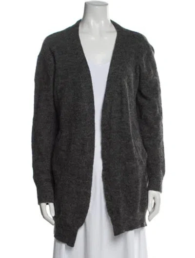 Pre-owned Acne Studios Open Front Sweater In Gray