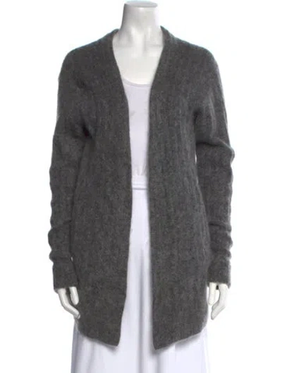 Pre-owned Acne Studios Open Front Sweater In Gray