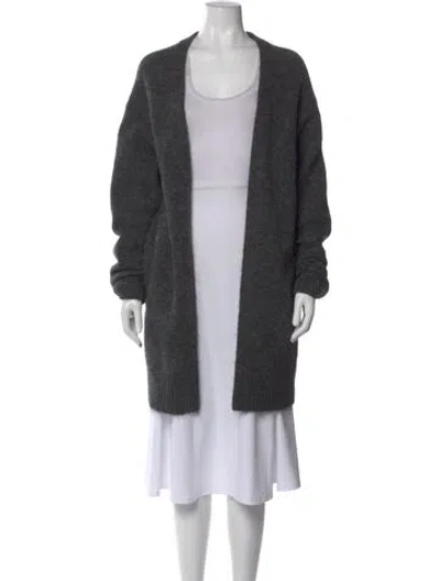 Pre-owned Acne Studios Open Front Sweater In Gray