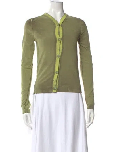 Pre-owned Acne Studios Open Front Sweater In Green