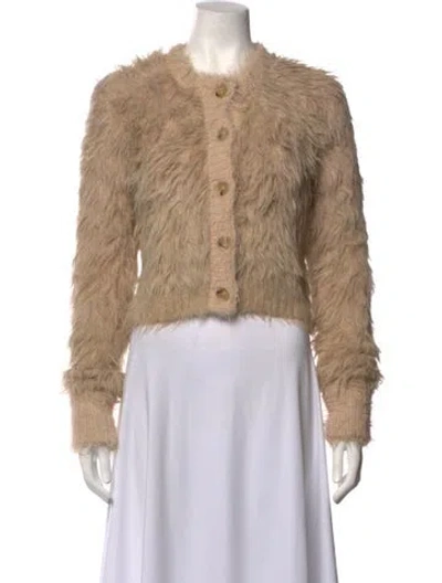 Pre-owned Acne Studios Open Front Sweater In Neutrals