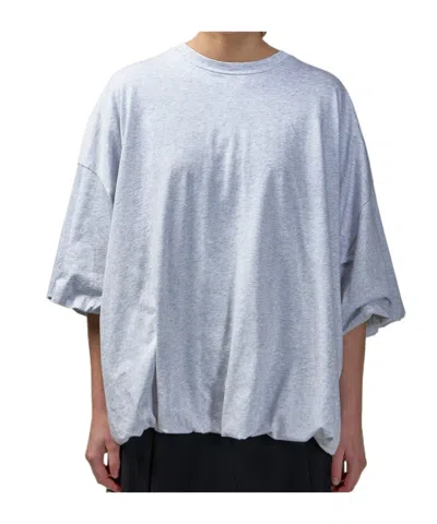 Acne Studios Open-necked Black Shirt In Blue