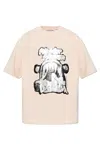 Acne Studios Open-necked Black Shirt In Nude