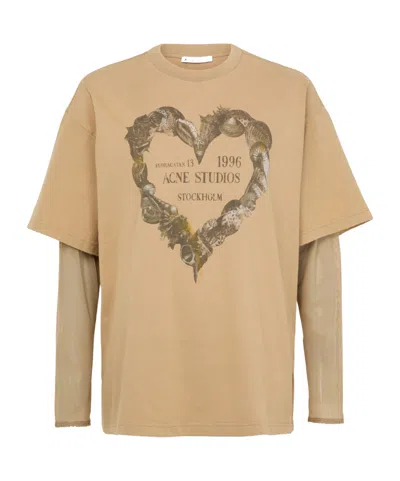 Acne Studios Open-necked Black Shirt In Nude