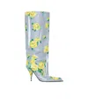 Acne Studios Open Toe Boots In Gray