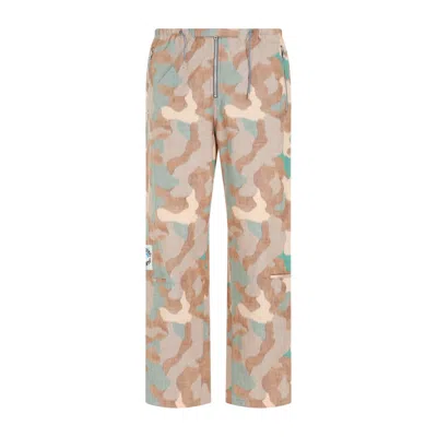 Acne Studios Orange Green Cotton Pants