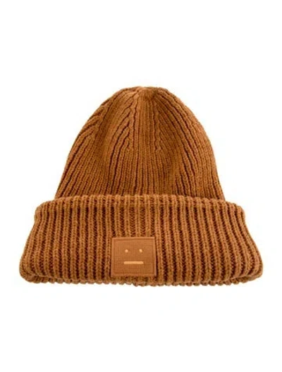 Pre-owned Acne Studios Orange Knit Beanie