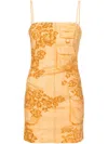Acne Studios Dua Mini Cargo Dress In Orange