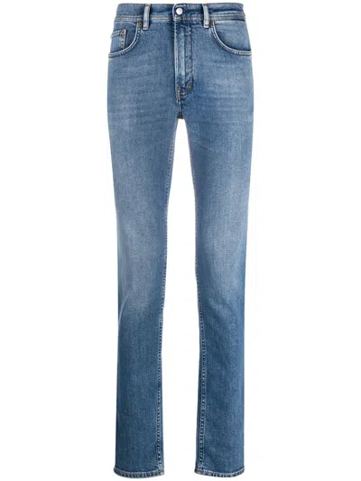 Acne Studios Organic Cotton Denim Jeans In Blue