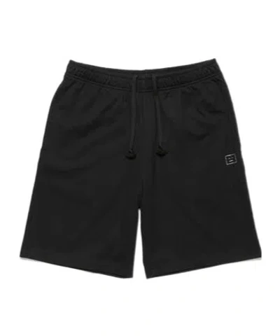 Acne Studios Organic-cotton Jersey Shorts In Black