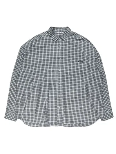 Acne Studios Organic Cotton Mini Shirt For Men - Ss26 In Black