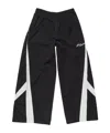 Acne Studios Color-blocked Piping Casual Pants In Black