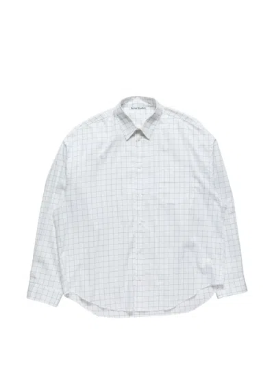 Acne Studios Organic Cotton Shirt In Blue