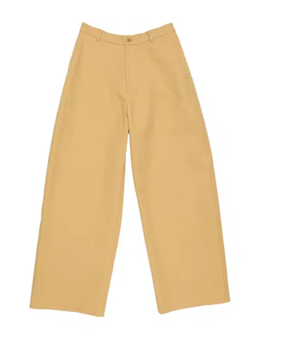 Acne Studios Organic-cotton Trousers In Brown