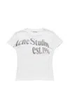 Acne Studios Organic-cotton Graphic T-shirt In White