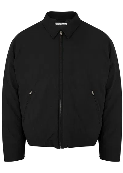Acne Studios Orst Crinkled Nylon Jacket In Black