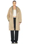 Acne Studios Ostrid Trench Coat In Mushroom Beige