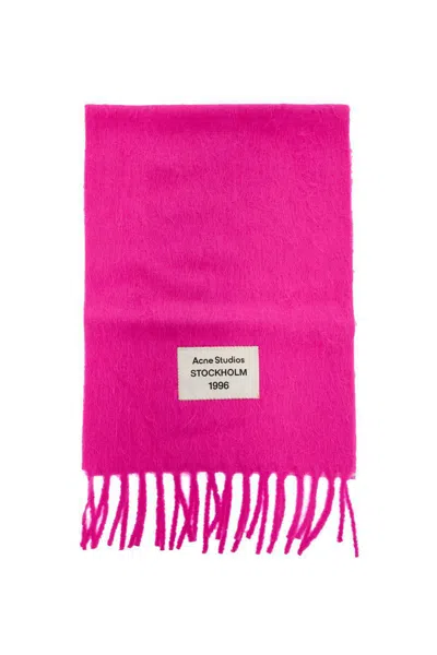 Acne Studios Alpaca Blend Scarf For In Pink