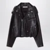 Acne Studios Brown Leather Over Bomber Jacket Women