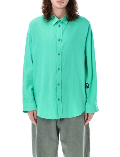 Acne Studios Button-up Shirt In Green