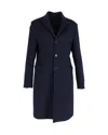 Acne Studios Overcoat In Navy Blue Wool In Blue