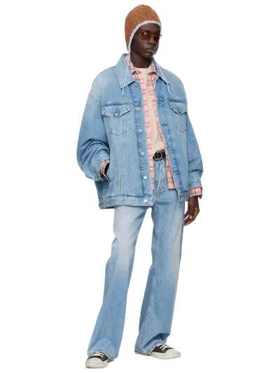 Acne Studios Oversize Denim Jacket In Blue